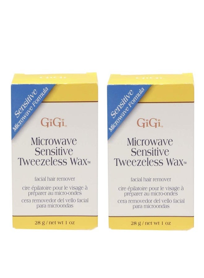 GiGi Microwave Tweezeless Wax, Non-Strip Waxing Kit Gentle Remover for Sensitive Skin, Painless Hair Removal - 2 Pack - Image 1